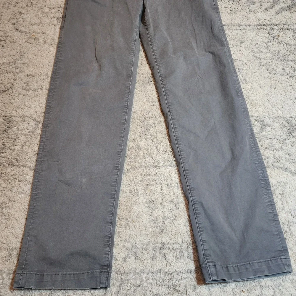 American Eagle Flex Straight Loose Lightly Distress Gray Pants Flat Mens 32 x 34